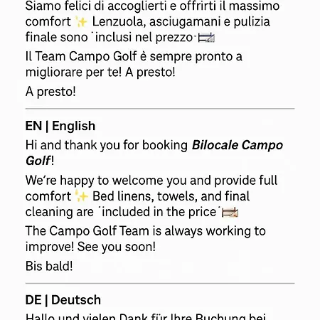 Bilocale Golf Vicino Al Iclas Azzurra Apartment